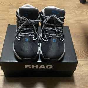 Shaq Kids Black and Blue High-Top Sneakers